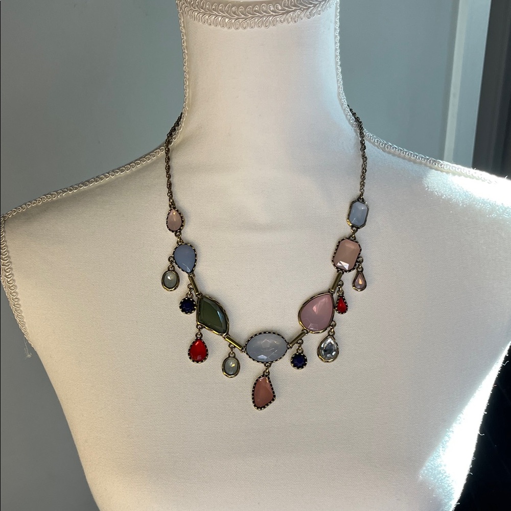 Elegant Multicolor Gemstone Necklace